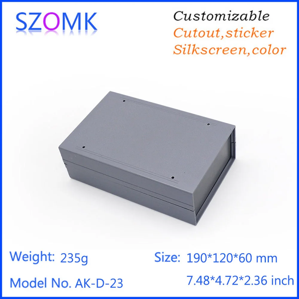 1Piece 190*120*60 mm SZOMK abs Plastic enclosure switch housing plastic casing for electronics device control enclosure box