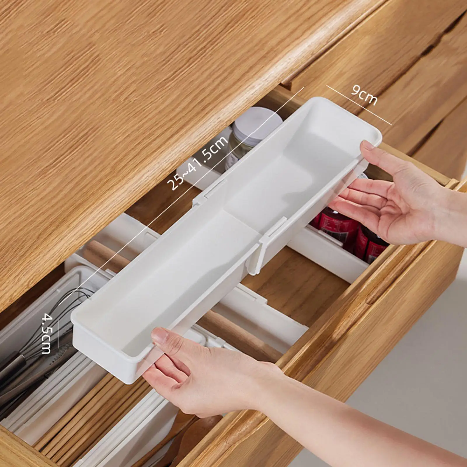 Divider Storage Box Organizer Tray Individual Storage Containers for Underpant Sundries Cooking Utensils Makeup Tool Office