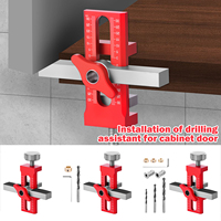 Aluminum Alloy Cabinet Door Jig Precision Measurement Drilling Tool  Easy Adjustment Cabinet Hardware Jig for Cabinet Installati