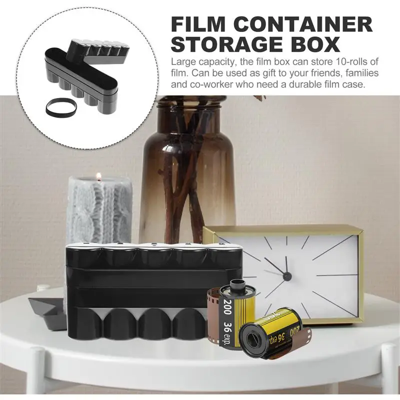 Caja contenedor de película 120, estuche rígido, estuche de almacenamiento de película plástica, suministros para el hogar, estuche protector portátil para cámara Digital de viaje