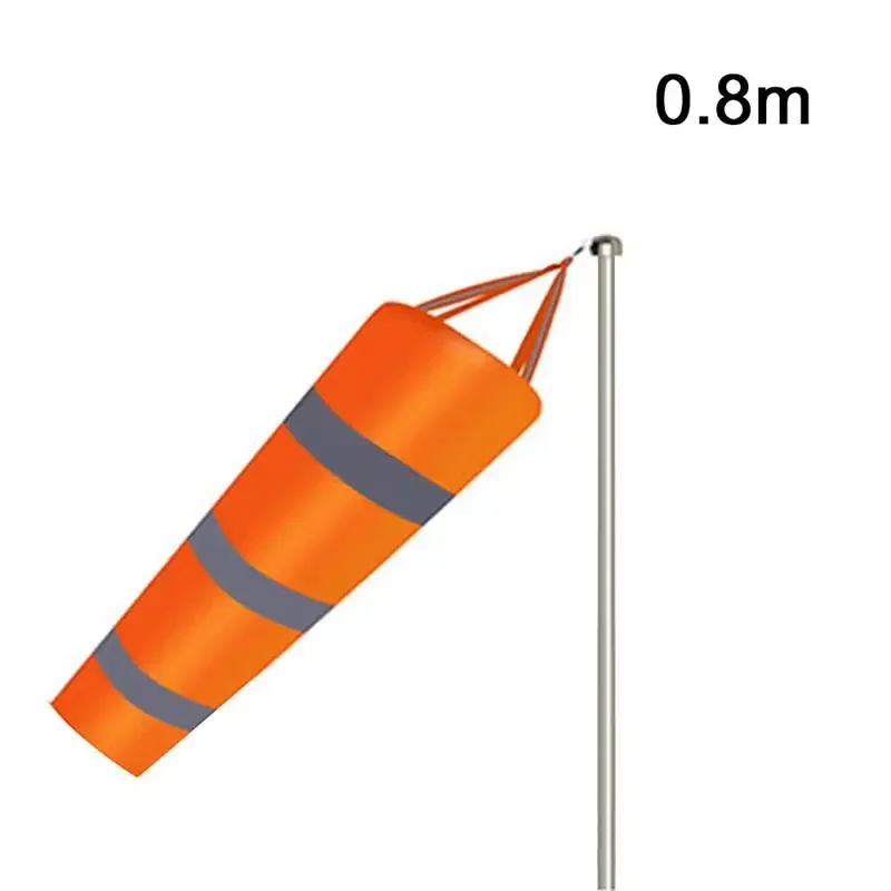 80cm Reflective Windsock Outdoor Scratchproof Windproof Fluorescent Reflective wind sock Weathervane Weathercock