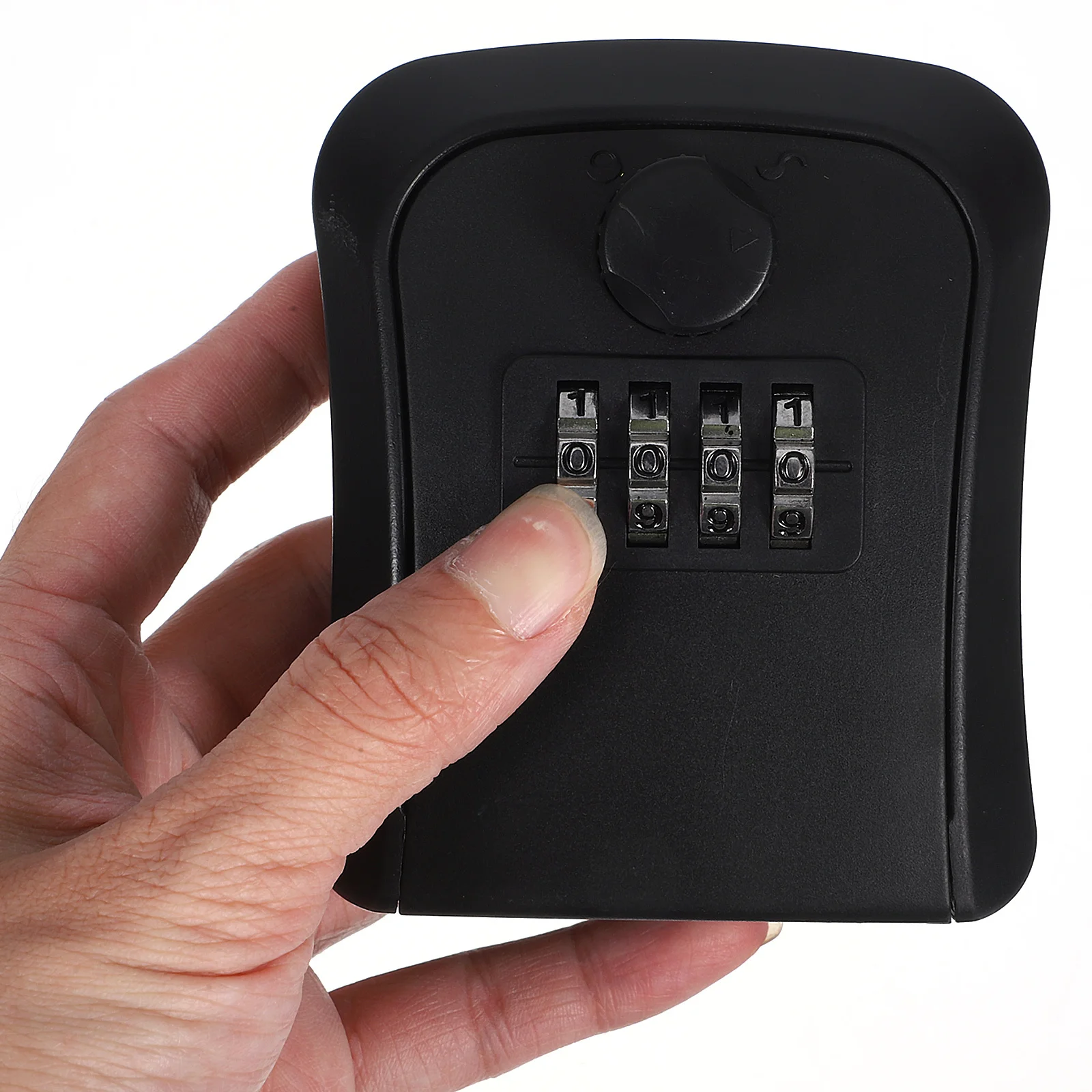 Key Lock Box ABS Material Sturdy Combination Lock Box Wall Mounted Outdoor Security Safe for Spare Keys Lockers