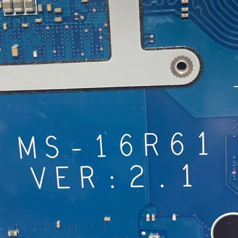 

For MSI MS-16R61 VER:2.1 W/SRKT1 I5-11400H CPU Mainboard N18P-G61-A-A1 GTX1650 Laptop Motherboard 100% Fully Tested Working Well