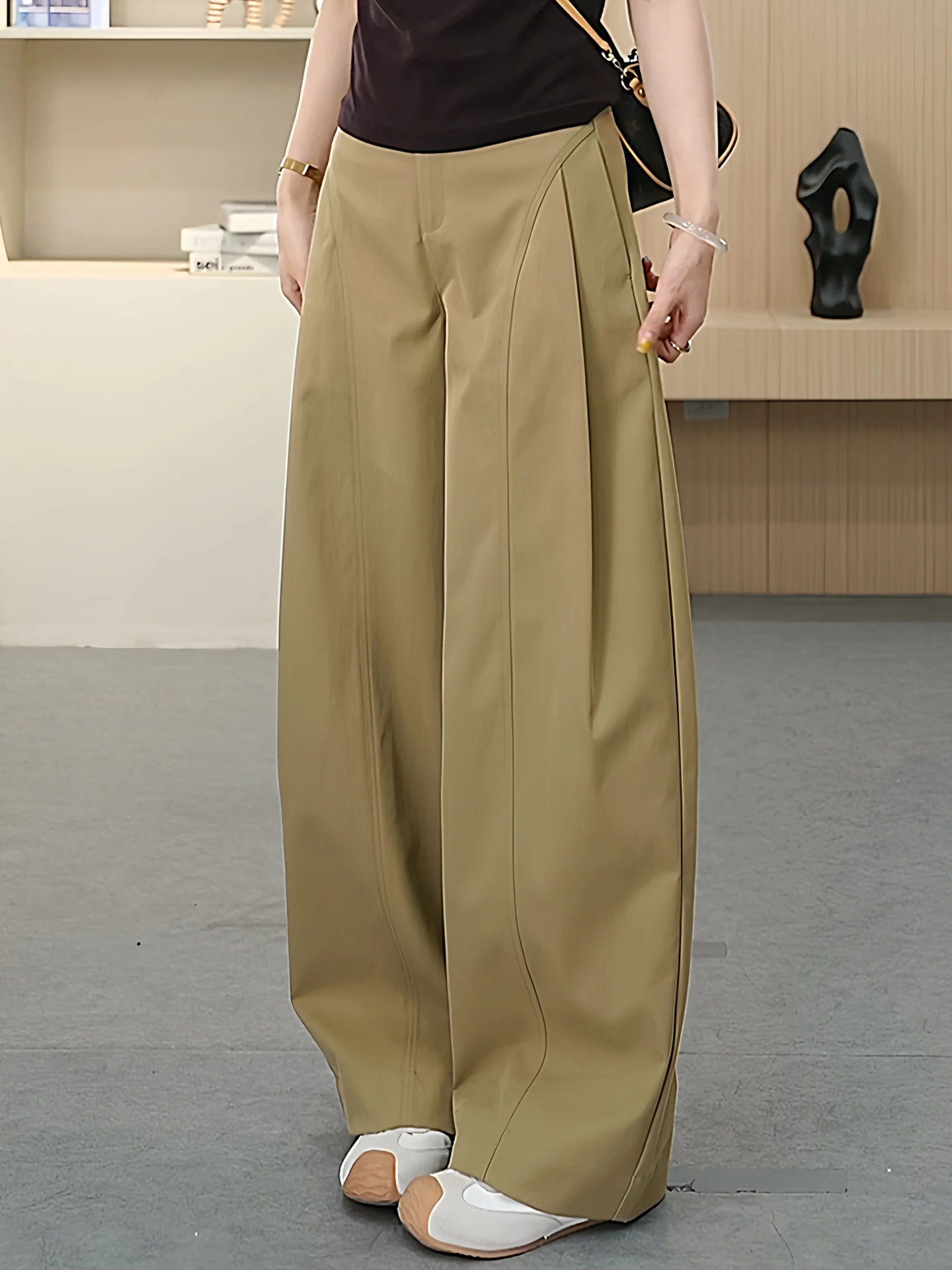 

High Waist Wide Leg Pants Women's Casual Loose Comfortable Straight Cut Trousers Spring Autumn New Style