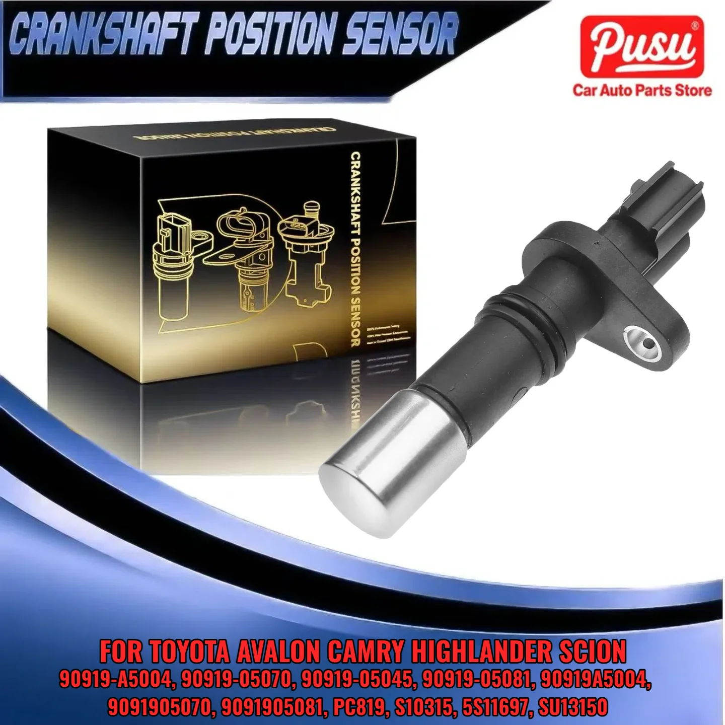 

New Engine Crankshaft Position Sensor For Lexus ES300h Toyota Scion xD Pontiac 90919-A5004 90919-05070