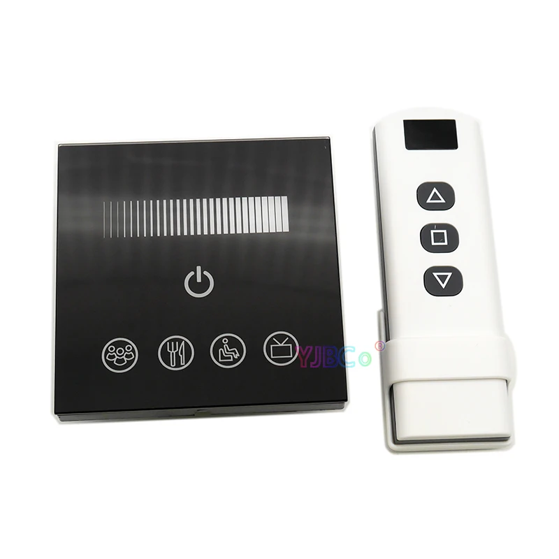 AC110V~220V High Voltage LED RF Dimmer Switch DM016 1 Channel 0-10V 1CH Trailing Edge Dimming Wireless Remote 86 Sty Touch Panel