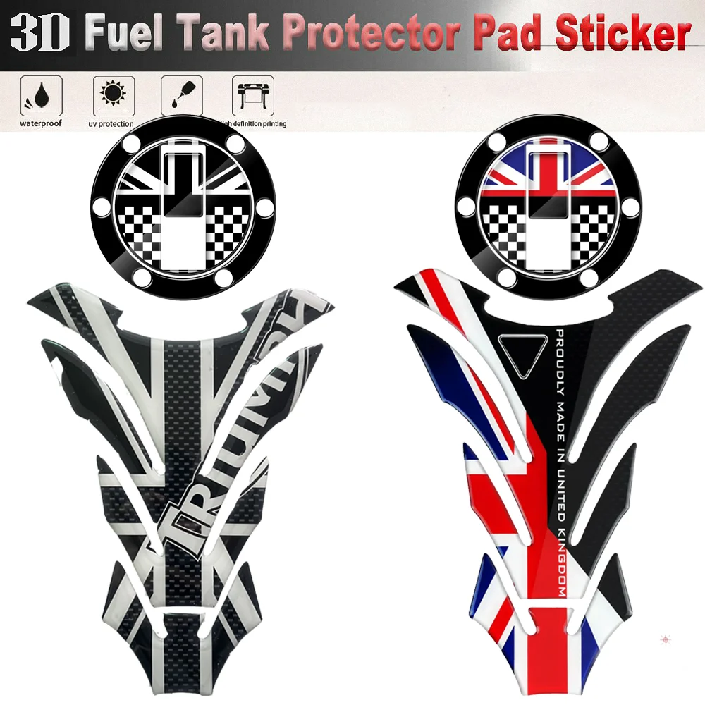 

For Triumph Tank Pad Stickers Motorcycle Accessories Daytona Speed Street Triple Trident Tiger RS 1200 1050 900 800 765 675 660