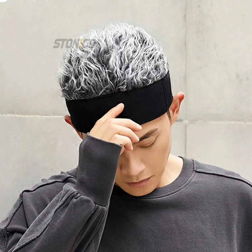 Men Dreadlock Wig Hat 2 In 1 Hip Hop Cap Adjustable Snapback Cosplay Fashion Streetwear Synthetic Hair Roleplay Costume Unisex