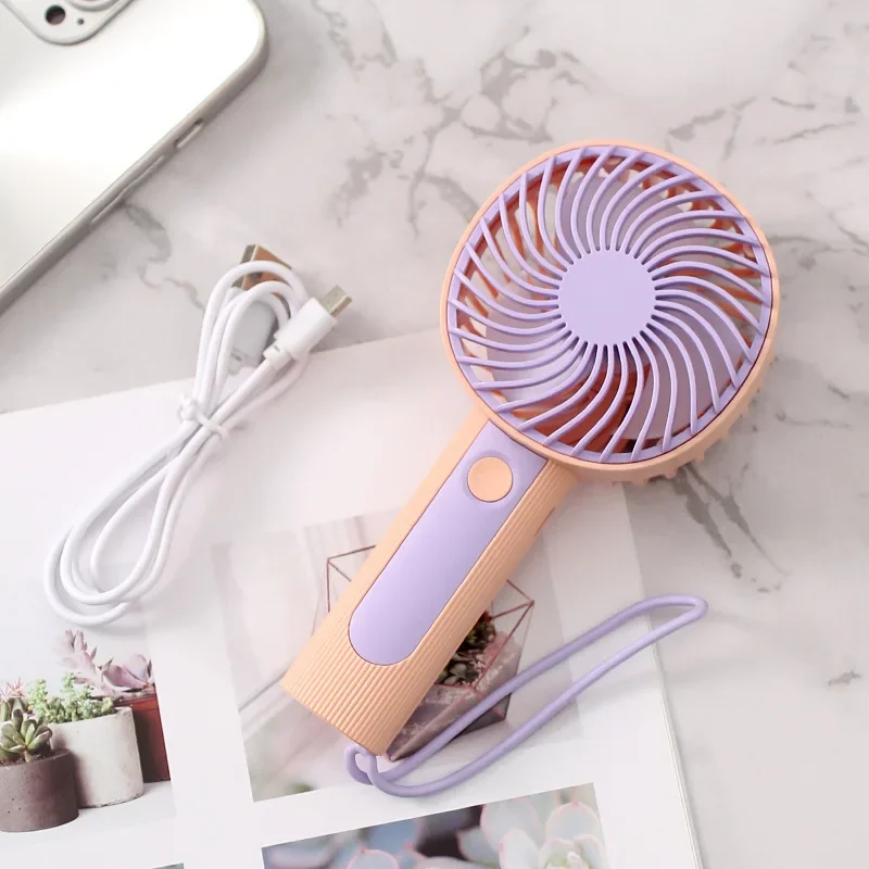 พัดลมพกพาขนาดเล็ก 3 เกียร์มือถือ USB ชาร์จพัดลม Mini Desktop Air Cooler พัดลมกลางแจ้ง Cooling Travel พัดลมมือ