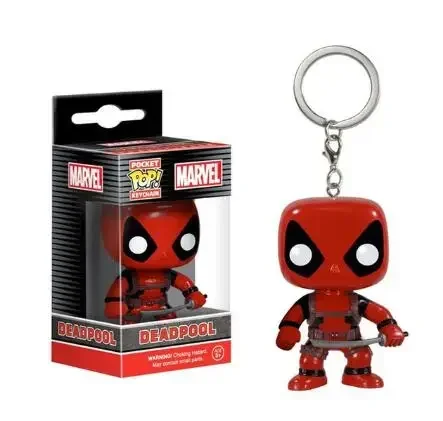 Funko Pop Marvel Studios SAFARI Deadpool Gamer Keychains Toy Bobble Head Only at Game Shop Pocket Pop Keychain Vinyl Figure Toys view 5