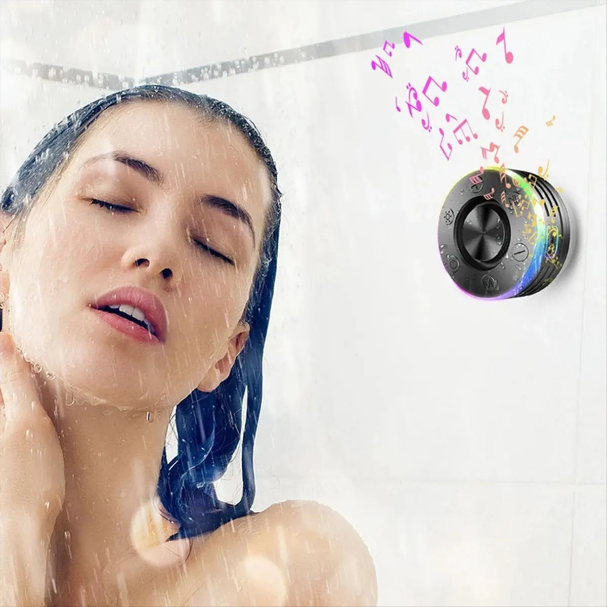 

Водонепроницаемая Bluetooth-колонка AS62 IPX7 для ванной комнаты, пыле- и ударопрочная мини-колонка с встроенным FM-радио