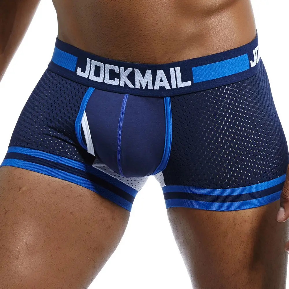 JOCKMAIL Herren-Unterhose, Boxershorts, Mesh-Nylon, Herren-Boxershorts, atmungsaktive Unterwäsche, Herrenhöschen, Boxershorts, schnell trocknend, für Sport und Fitness