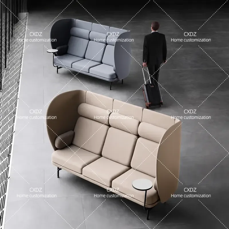 Modern High Back Leisure Chair Hotel Meeting Room VIP Reception Privacy Single Sofa Model Room Chair