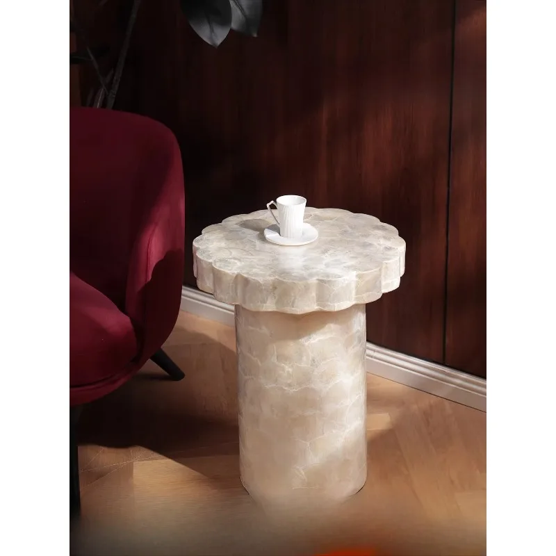 

Handmade Wave Shells, Living Room Entrance Table, Movable Side Table Next To The Sofa, Small Coffee Table
