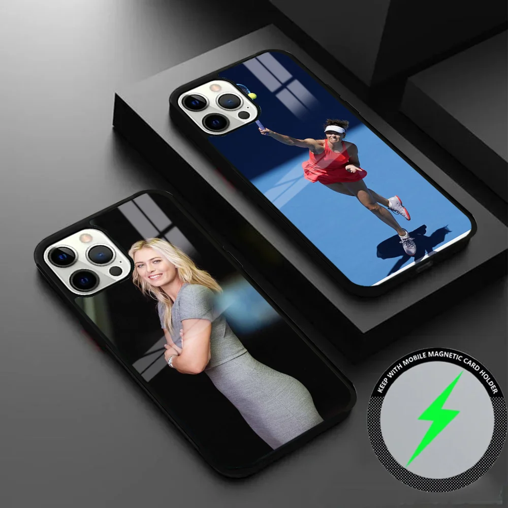 Tennis Players M-Maria S-Sharapova Phone Case For IPhone 16 15 14 13 12 11 Pro Max Plus Mini Magsafe Mirror Wireless Magnetic Co