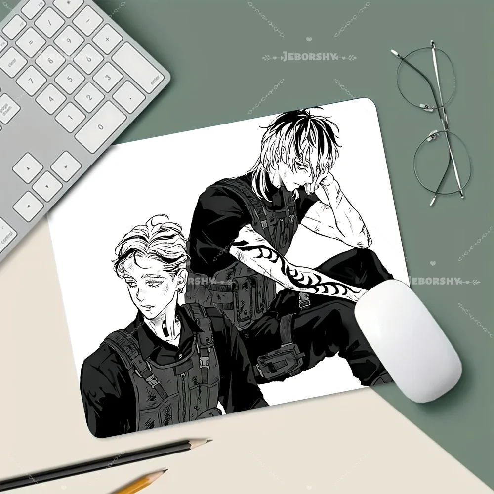 Stylish Monochrome Tactical Outfit Boys Art Mouse Pad, Anti-slip Rubber Mat, Great Gift for Friends & Family
