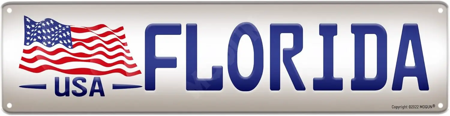 

Знак Флориды, знак флага США, декор Флориды, Забавный настенный Декор для дома фермерского дома, мужская пещера, ванная комната, бар, улица, качественные металлические знаки