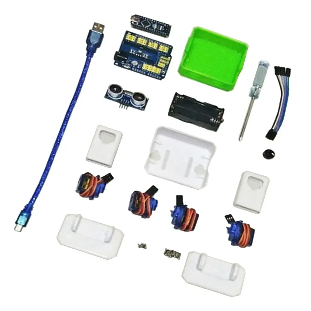 Obstacle Avoidance Nano RC Robot 3D Print DIY Open Source Educational Maker Kit for STEM Learning Toys