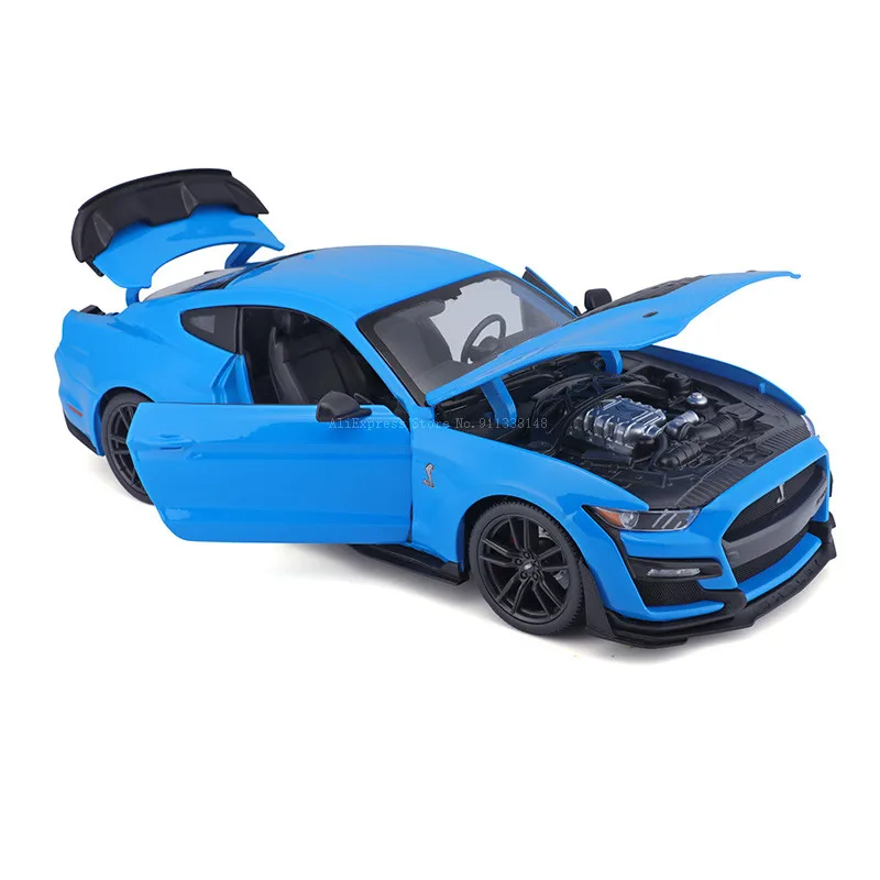 Maisto 1:18 2020 Ford Mustang Shelby GT500 blue Brand Alloy Car Model Static Die Casting Model Collection Gift Toy Gift Giving