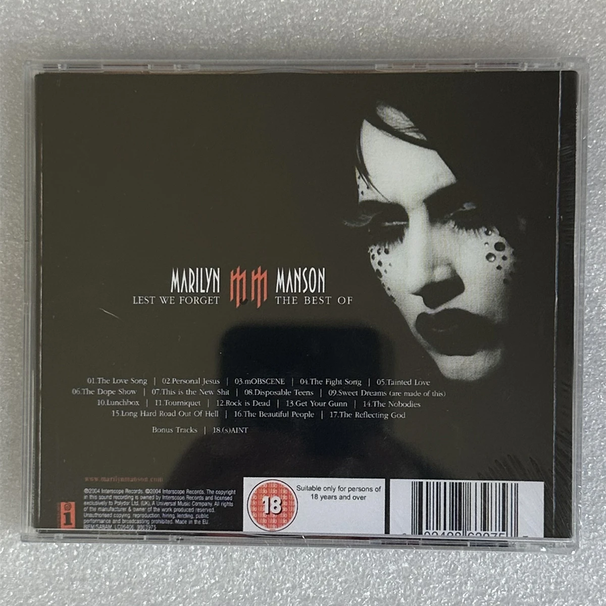 روك مارلين مانسون الموسيقى CD أعدنا ننسى أفضل ألبوم الحب أغنية الموسيقى سجل + DVD تأثيري وكمان سيارة Soundtracks صندوق #2