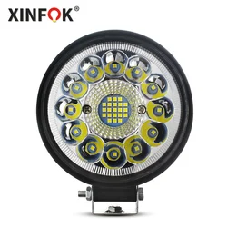 12v 24v Led Barra luce 4.5 pollici per Auto veicolo camion lampada da lavoro rotonda 4x4