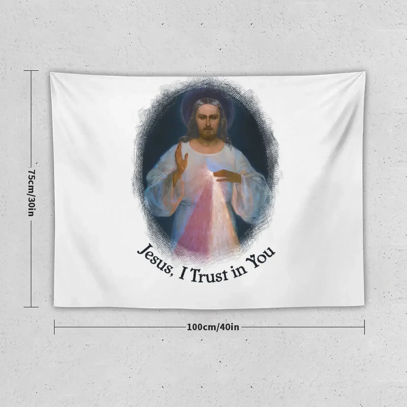 Jesus Divine Mercy Catholic St Margaret Mary Alacoque & Saint Faustina 200b Tapestry Home Decoration Tapestry