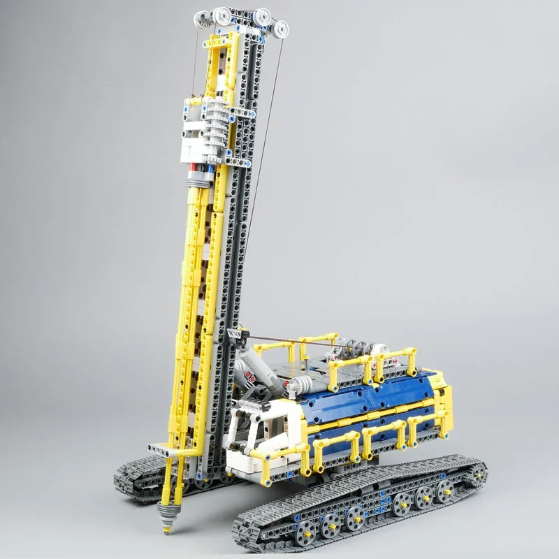 3929PCS MOC Technology Drill Rig C Model DIY Creative Building Blocks Display Birthday Gift Collectible Decoration Collection