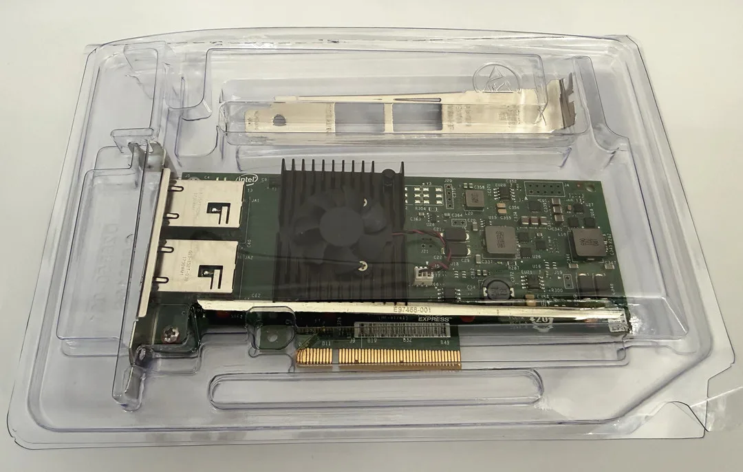 لمحول الشبكة Dell Intel X540-T2 10GbE ثنائي المنفذ النحاسي RJ-45 NIC