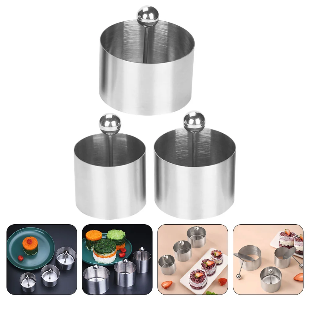 Gadget Stainless Steel Cold Dish Mold Modeling Molds Arrangement Making Supplies Decoration Utensils Silver Kitchen Placing