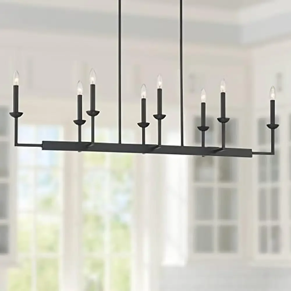 Black Traditional Trestle Chandelier 50