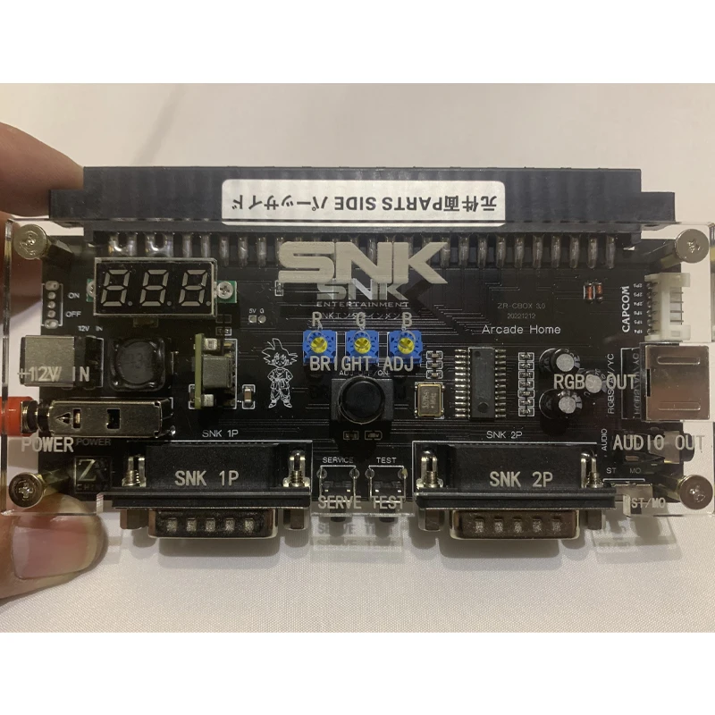 AV Output SuperGun DC12V 3A CBOX Arcade Game Converter JAMMA to 15Pin Interface Support RGBS S Terminal