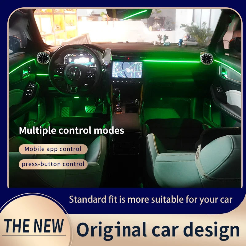 LED Car Interior Ambient Light - Led Ambient Interior Car Lights App Control recension och pris