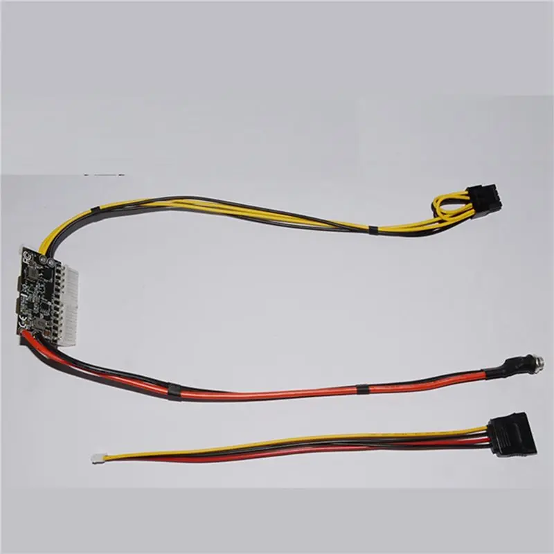 Efficientt-10X High Power 300W 12V DC5.5X2.5MM Input DC-ATX PSU Pico ATX Switch Mining PSU 24Pin MINI ITX DC ATX PC Power Supply