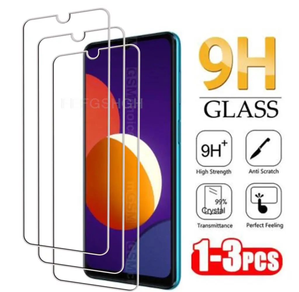 Закаленное стекло для Samsung Galaxy M53 M52 5G M12 S21 FE S22 Plus XCover6 Pro Xcover 5 4 4S 3, Защитная пленка для экрана