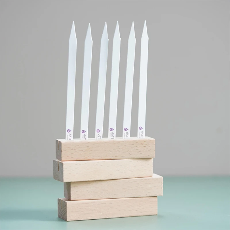 

Hot Wood Table Perfume Essential Oils Test Tester Paper Strip Holder Display Stand Clamps Aromatherapy Paper Clips Decoration