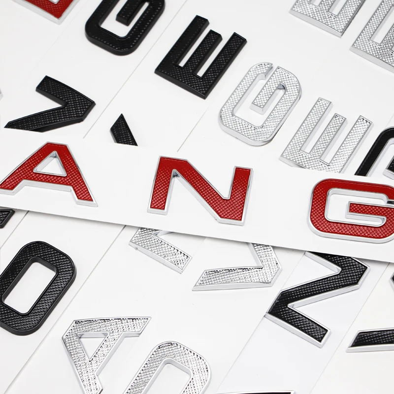 3D ABS Car Hood Badge Bonnet Sticker Range Rover Emblem Accessories For Land Rover Range Rover L320 L322 L405 L494 Vouge Evoque
