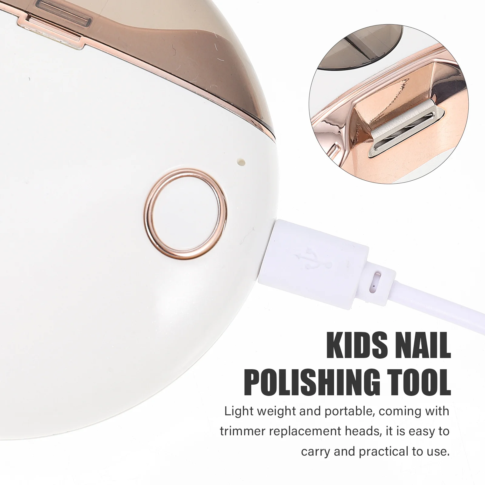 

1 set 1 Set Electric Trimmer Nail Trimming Kit With Replacement Heads Lightweight Portable Safe Nail Care Tool For