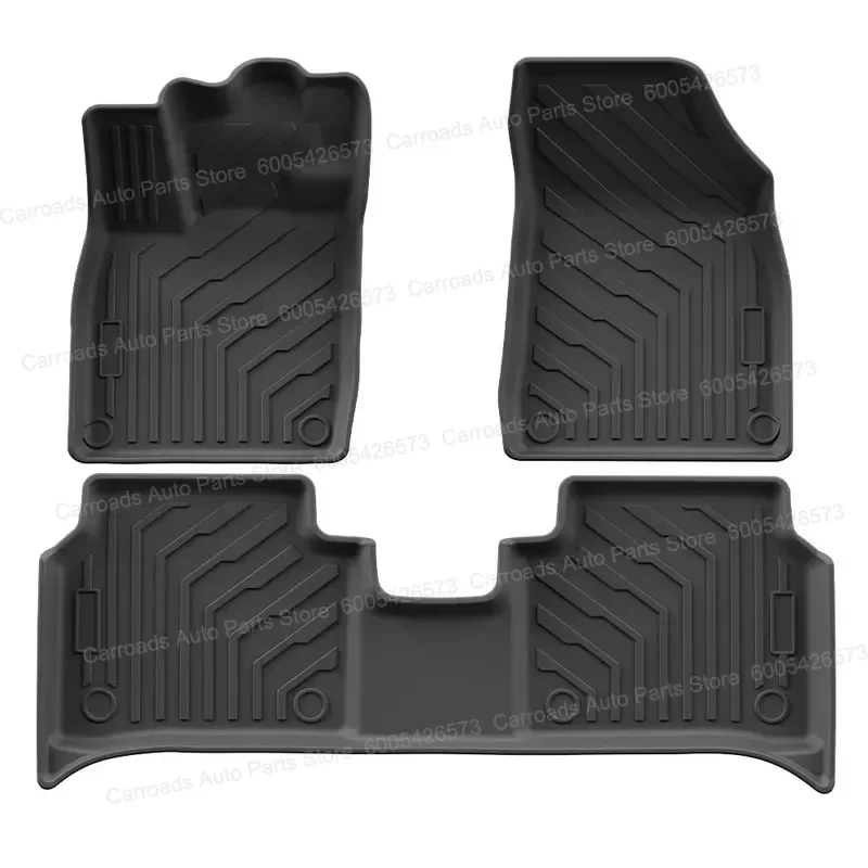 (LHD)For Volkswagen ID.4 CROZZ Car Floor Mats All Weather Eco Friendly Removable TPE Auto Liners Trunk Cargo Mat Accessories