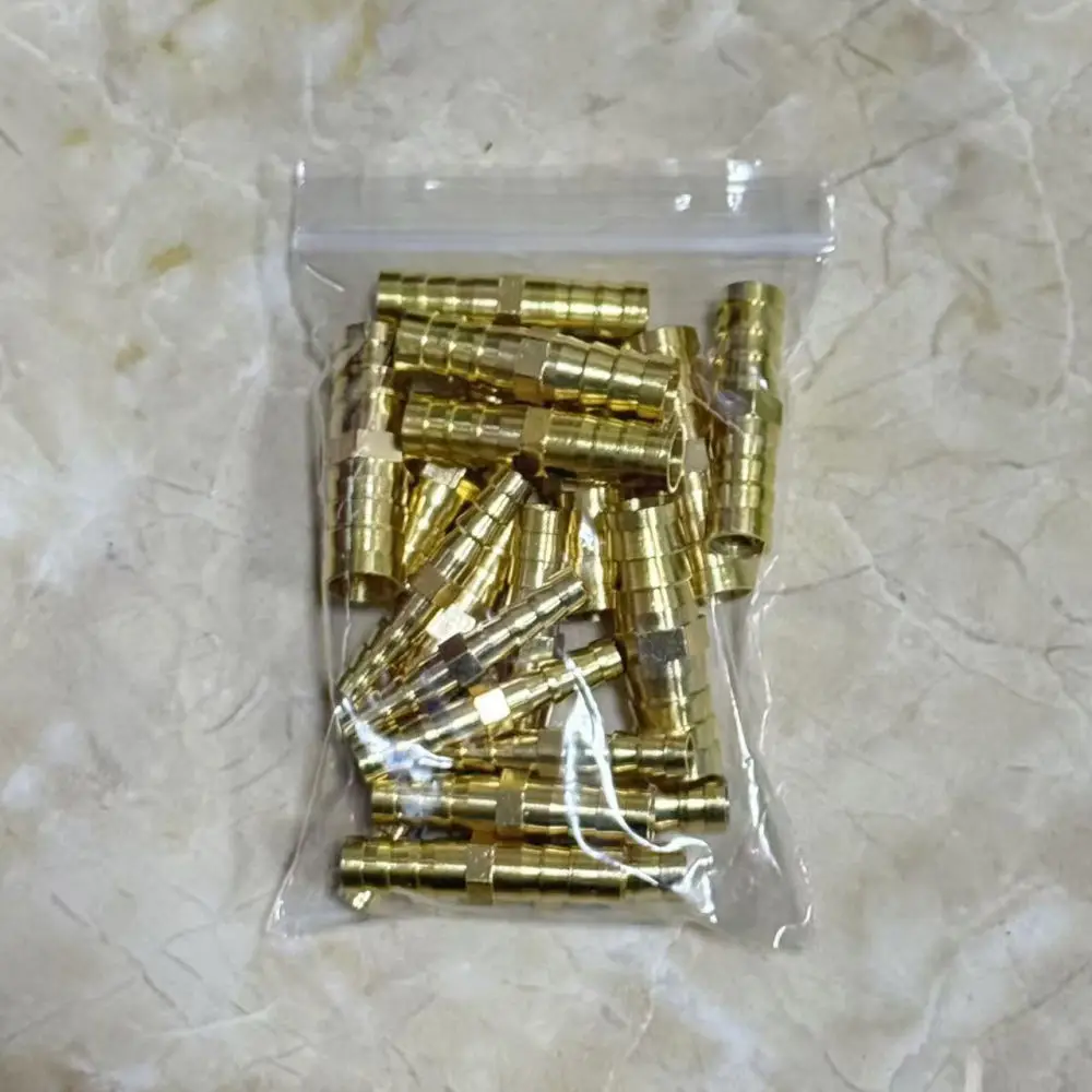 Brass Barb Fitting Hose Connector Gas Pipe Adapter Pneumatic Air Tube Coupler Connector For Gas Tank Industrial Hose System
