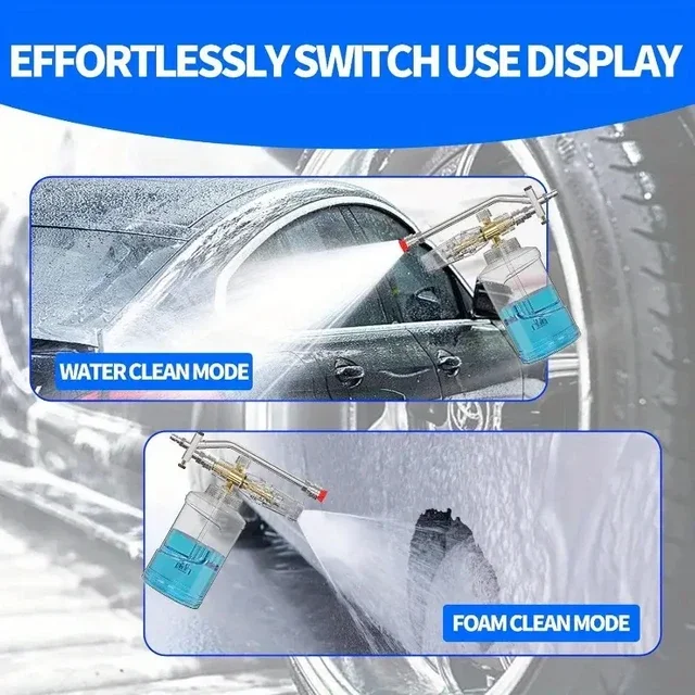 Hochdruckreiniger Dual Function Wand 1/4" Quick Connect Snow Foam Cannon Soap Gun Car Cleaning Zubehör – Detail 6