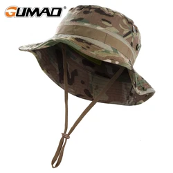 Tactical Camouflage Cap Men Women Outdoor Sports Sun Protection Boonie Bucket Fishing Hiking Hunting Climbing Hats Panama Caps