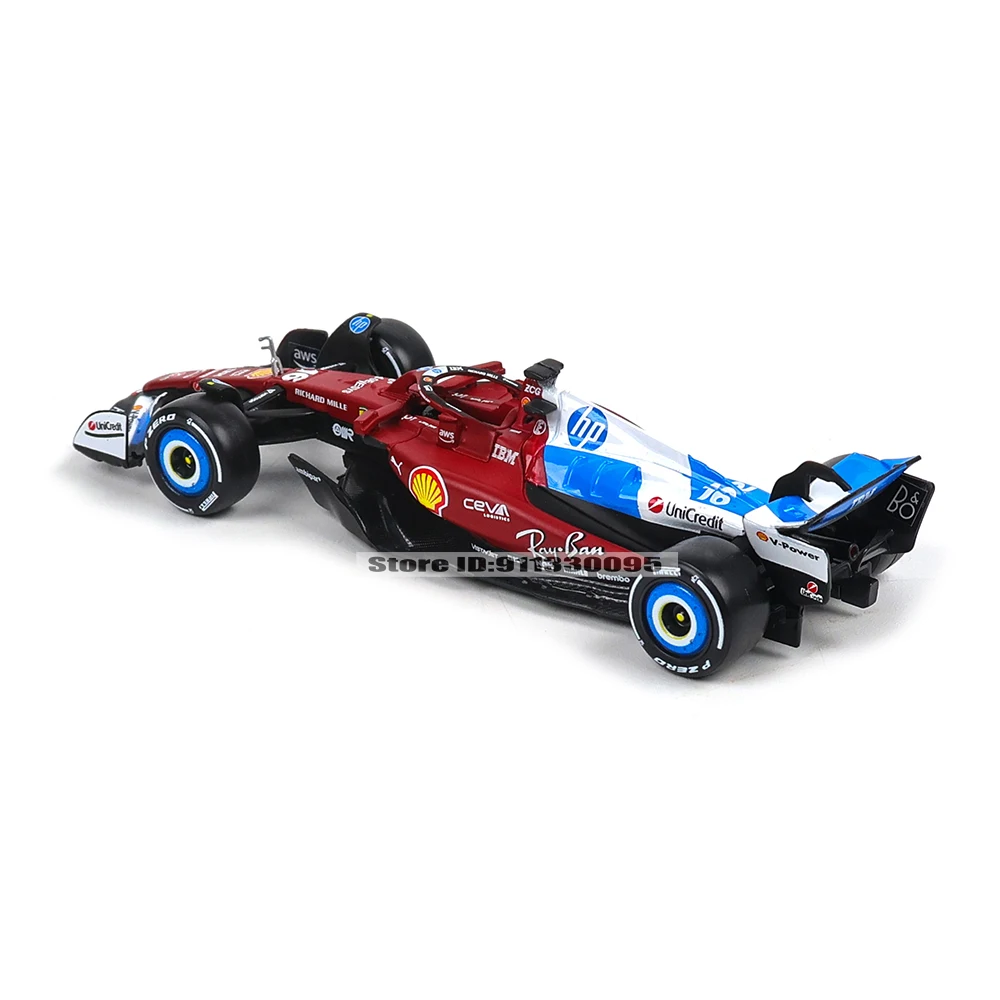 Bburago 1:43 F1 2025 Ferrari SF25 Miami Grand Prix # 16 Charles Leclerc # 44 Lewis Hamilton Legierungsmodellauto Druckguss-Modellspielzeug – Detail 8