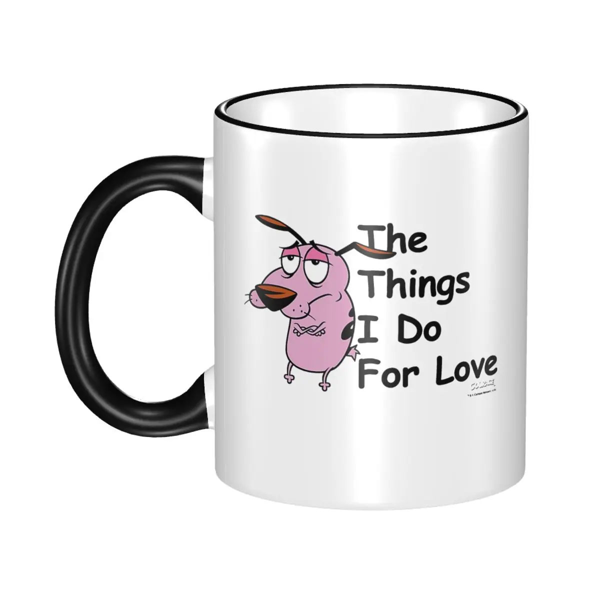 

Dog For Love COURAGEOUS c-cowardlys Dog Mug Cute Coffee Cup Christmas Gifts For Women Men