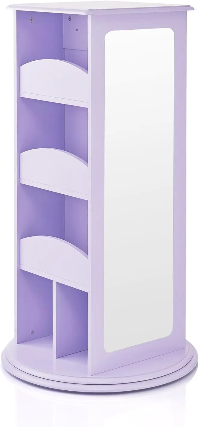 Dress Up Storage - Lavender: Kids' Wardrobe with 2 Mirrors, Cubbies & Hooks - Toddlers Clothing, Shoes & Accessories Organizer