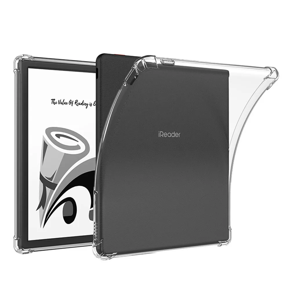 Transparent Shockproof TPU Case for IReader Ocean5 Pro 5C 7inch 2025 with 4 Corner Airbag Shockproof Anti-Fall Protective Cover