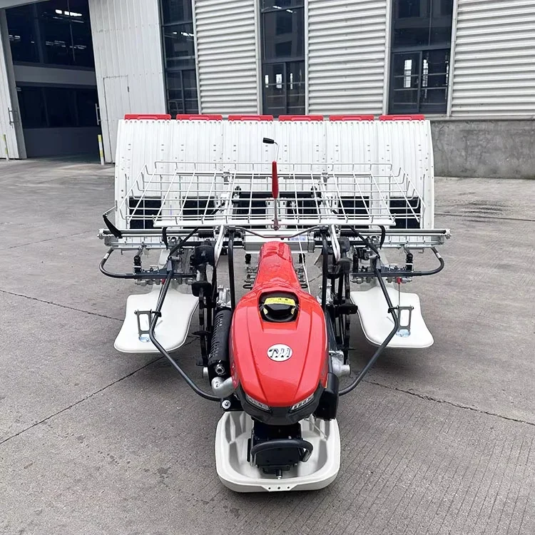 New automatic 6-row rice transplanter with electric start handheld agricultural gasoline engine