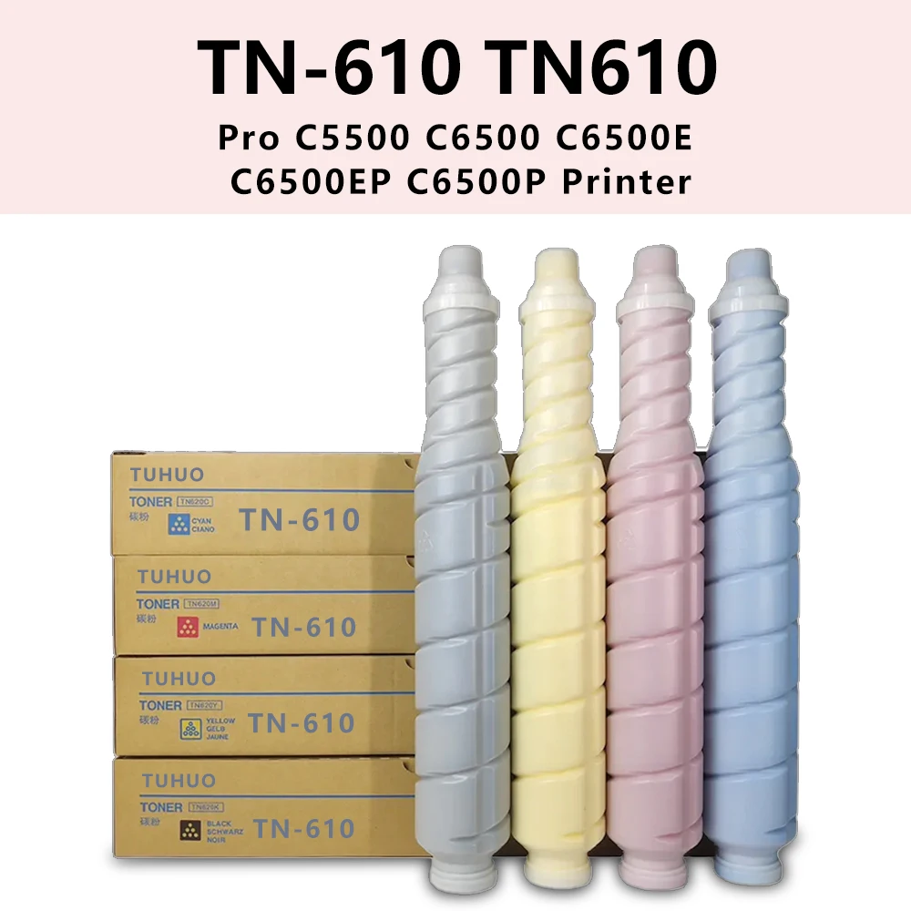 

Compatible TN610 TN-610 Toner Cartridge Replacement for Konica Minolta Pro C5500 C6500 C6500E C6500EP C6500P Printer