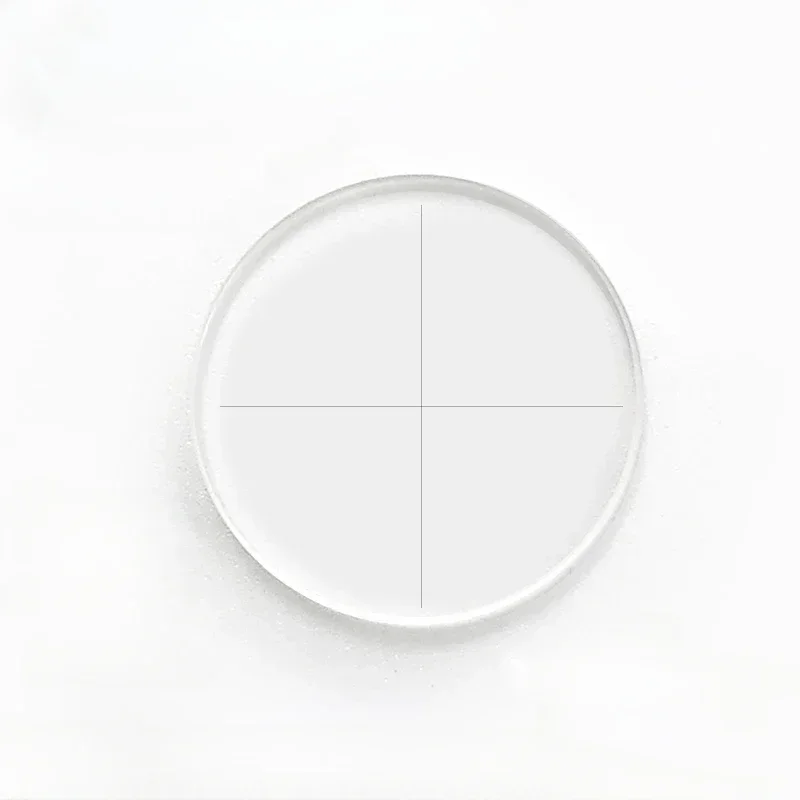 Microscope Eyepiece Reticle Crosshair Micrometer Optical Glass Measuring Ruler Cross Line Scale Biological Microscope Accessory