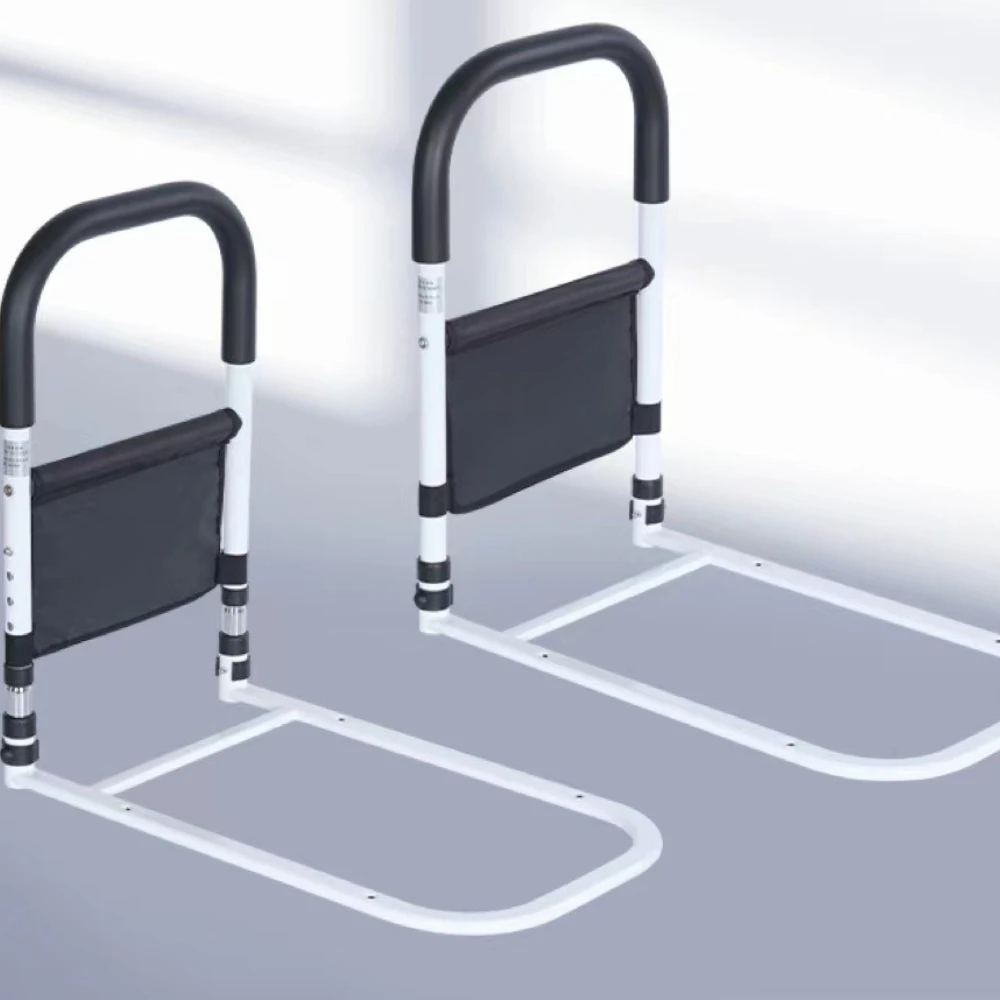 درابزين بجانب السرير لكبار السن، ارتفاع قابل للتعديل لمنع السرير للبالغين، جهاز حماية ضد السقوط، مسند ذراع ناعم وآمن وغير قابل للانزلاق