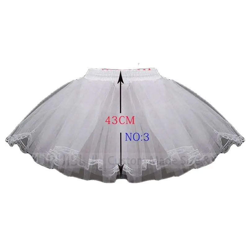 Ragazze di fiore Sottogonna Sottogonna Cosplay Party Abito corto Jupon Enfant Fille Lolita Balletto Tutu Gonna Enaguas Sottogonna Mini